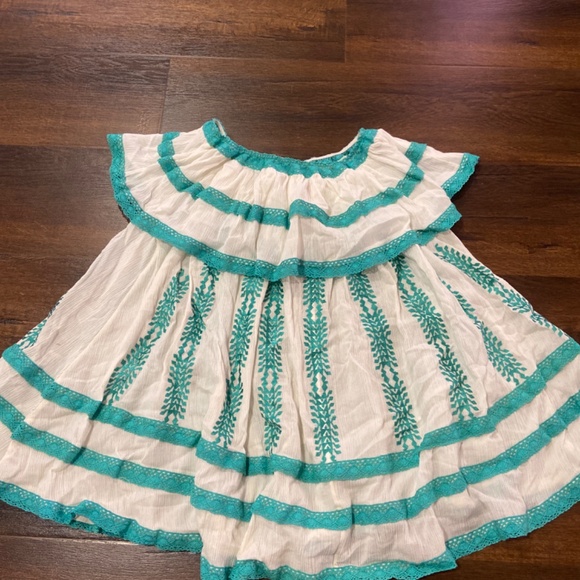 New ANTHROPOLOGIE Eyes of Simone Embroidered Peasant Top Summer OFF SHOULDER - Picture 3 of 8